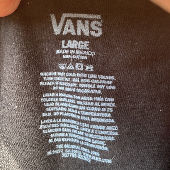 Vans Mens Size Large T Shirt Shortsleeved Black White - Picture 2 of 9